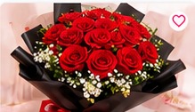 Bó hoa hồng đỏ tình yêu
