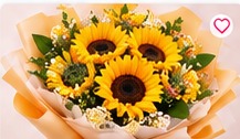 Bó hoa hướng dương tươi sáng